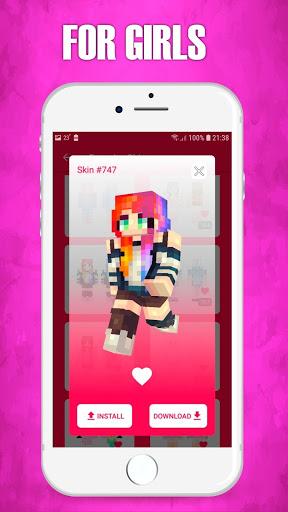 Girls Skins for Minecraft - Image screenshot of android app
