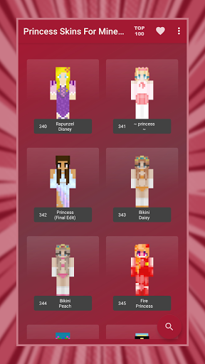 Princess Skins for Minecraft - Image screenshot of android app