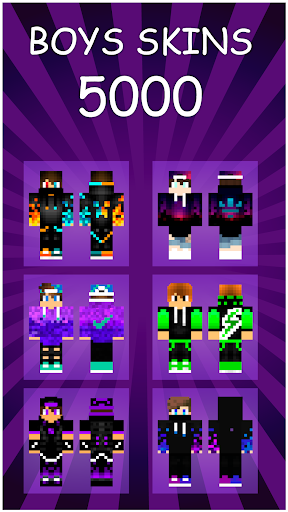 Boys Skins For Minecraft PE - Image screenshot of android app