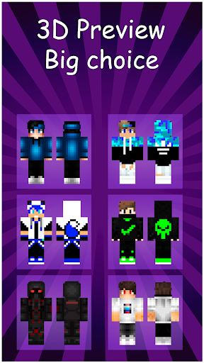 Boys Skins For Minecraft PE - Image screenshot of android app