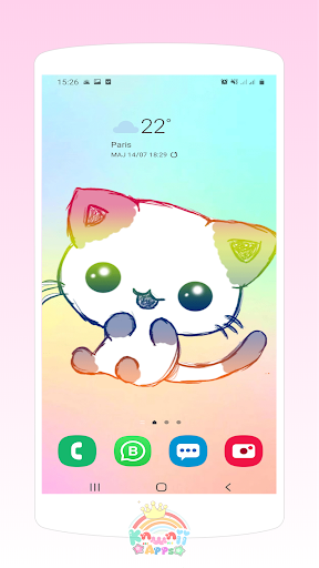 Kawaii Cats Wallpapers - Cute Backgrounds - Image screenshot of android app