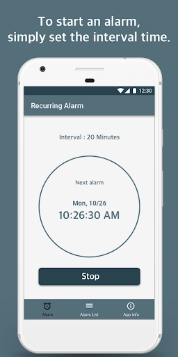 Repeat Alarm - Image screenshot of android app