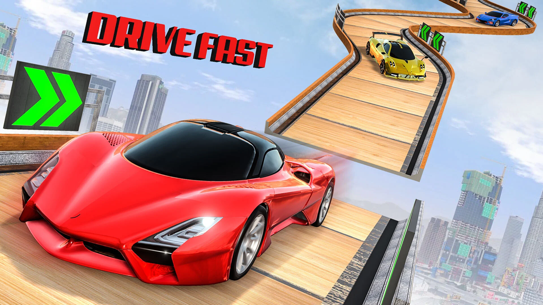 Car Stunts Games: 3D Mega Ramp - Gameplay image of android game