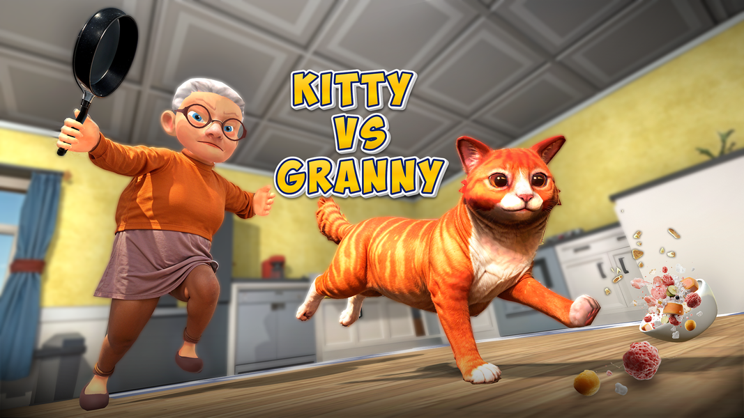 Kitty vs Granny - Cat Sim ۳D - عکس بازی موبایلی اندروید