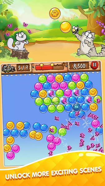 Kitty's Bubble Shooter - عکس برنامه موبایلی اندروید