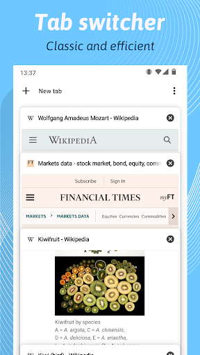 Kiwi Browser - Fast & Quiet - عکس برنامه موبایلی اندروید