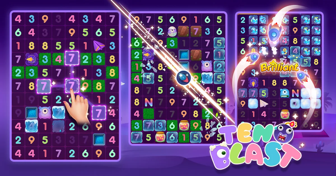 Ten Blast - Gameplay image of android game