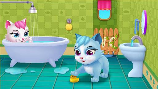 Cute Kitten - 3D Virtual Pet - Gameplay image of android game