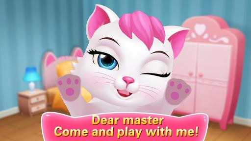 Cute Kitten - 3D Virtual Pet - Gameplay image of android game