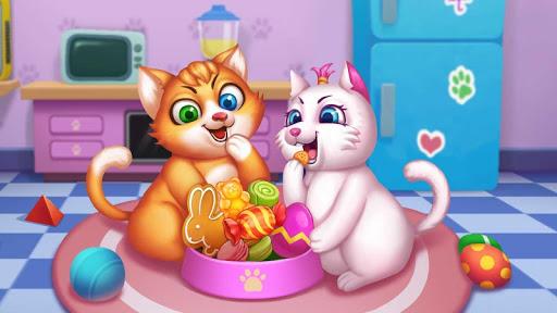 Cute Kitten - 3D Virtual Pet - Gameplay image of android game