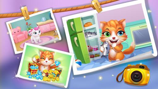 Cute Kitten - 3D Virtual Pet - Gameplay image of android game