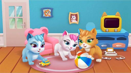 Cute Kitten - 3D Virtual Pet - Gameplay image of android game