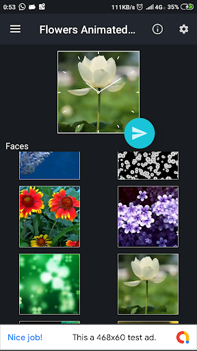 Flowers Animated Watch Faces - Image screenshot of android app