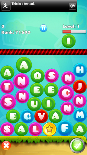 Word Drop - Gameplay image of android game