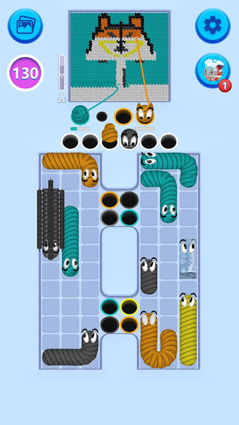 Yarn Snake: Tangle Puzzle - عکس بازی موبایلی اندروید