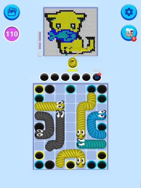 Yarn Snake: Tangle Puzzle - عکس بازی موبایلی اندروید