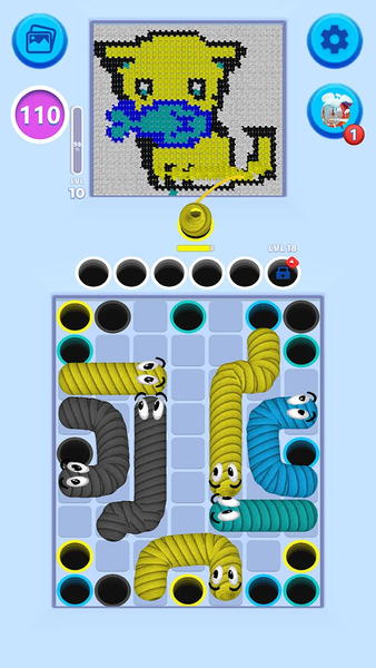 Yarn Snake: Tangle Puzzle - عکس بازی موبایلی اندروید