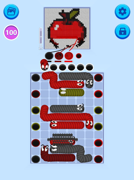 Yarn Snake: Tangle Puzzle - عکس بازی موبایلی اندروید
