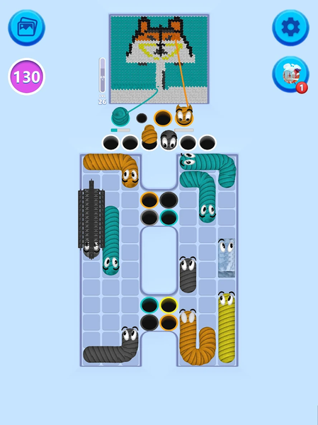 Yarn Snake: Tangle Puzzle - عکس بازی موبایلی اندروید
