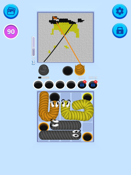 Yarn Snake: Tangle Puzzle - عکس بازی موبایلی اندروید
