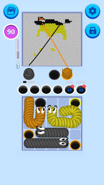 Yarn Snake: Tangle Puzzle - عکس بازی موبایلی اندروید