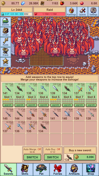 Idle Sword Master - Gameplay image of android game