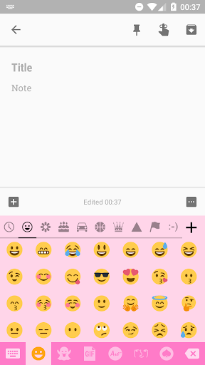 Emoji Keyboard Bow Pink Black - عکس برنامه موبایلی اندروید