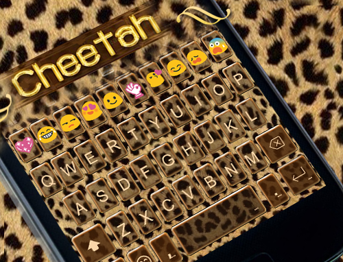 Cheetah Emoji Keyboard Theme - عکس برنامه موبایلی اندروید
