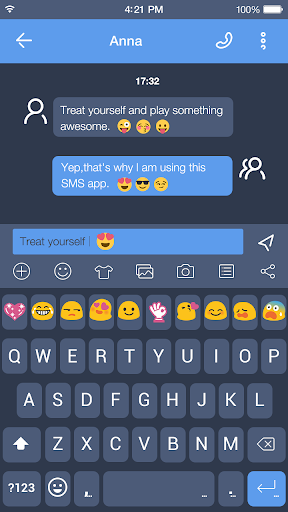 Concise Black  Emoji Keyboard - عکس برنامه موبایلی اندروید