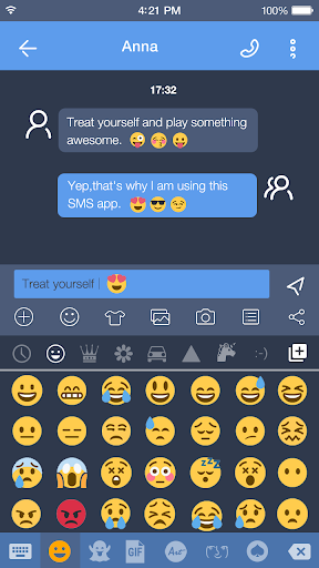 Concise Black  Emoji Keyboard - عکس برنامه موبایلی اندروید