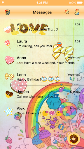 Emoji Keyboard - Cute Lollipop - عکس برنامه موبایلی اندروید