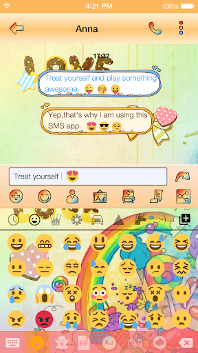 Emoji Keyboard - Cute Lollipop - Image screenshot of android app