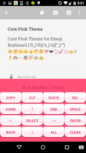 Kitty Emoji Keyboard Theme - Image screenshot of android app