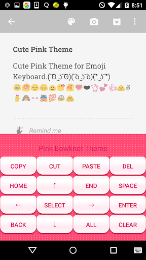 Kitty Emoji Keyboard Theme - عکس برنامه موبایلی اندروید