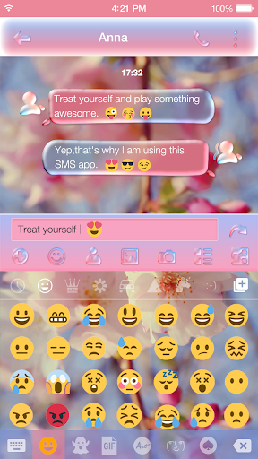 Dewdrop Emoji Keyboard Theme - عکس برنامه موبایلی اندروید