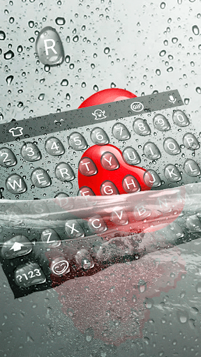 Droplet Heart Keyboard Theme - عکس برنامه موبایلی اندروید
