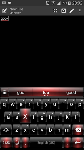 Emoji Keyboard Dusk Black Red - عکس برنامه موبایلی اندروید