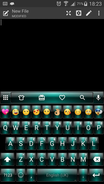 Emoji Keyboard DuskGreen Theme - عکس برنامه موبایلی اندروید