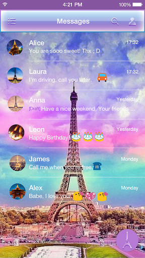 Rainbow Eiffel Tower - Emoji Keyboard - Image screenshot of android app