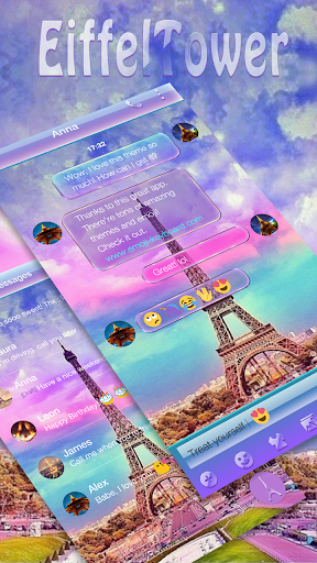 Rainbow Eiffel Tower - Emoji Keyboard - Image screenshot of android app