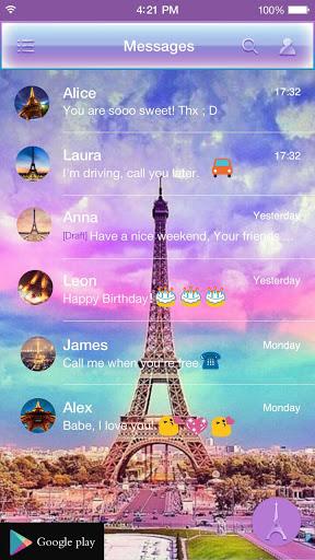 Rainbow Eiffel Tower - Emoji Keyboard - Image screenshot of android app
