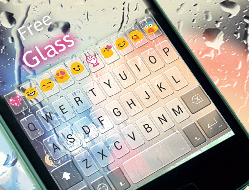 Free Glass Emoji Keyboard Skin - عکس برنامه موبایلی اندروید