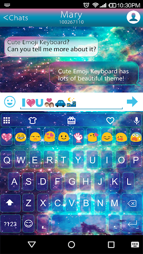 Star Galaxy Emoji Keybaord - عکس برنامه موبایلی اندروید