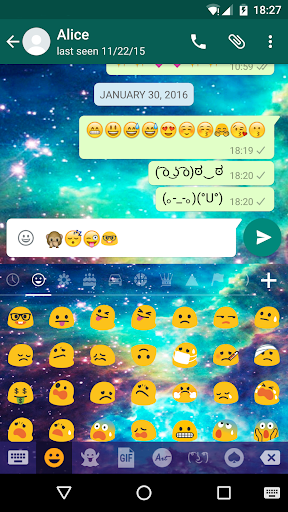 Star Galaxy Emoji Keybaord - عکس برنامه موبایلی اندروید