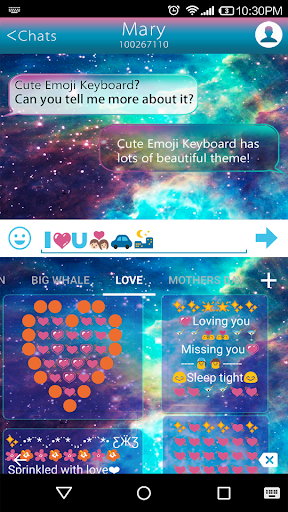 Star Galaxy Emoji Keybaord - عکس برنامه موبایلی اندروید