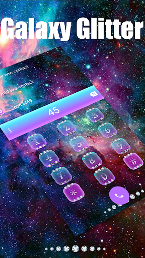 Galaxy Glitter Emoji Keyboard - عکس برنامه موبایلی اندروید