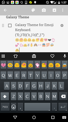 Emoji Keyboard Skin for Galaxy - Image screenshot of android app