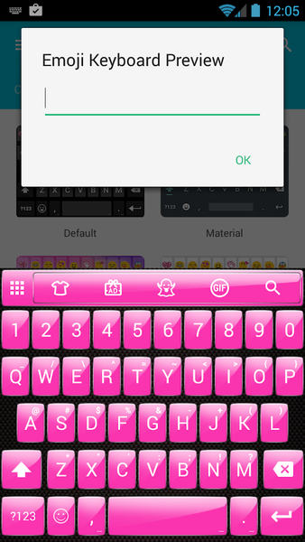 Emoji Keyboard GlossPink Theme - عکس برنامه موبایلی اندروید