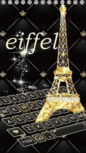 Gold Paris - Emoji Keyboard Skin - عکس برنامه موبایلی اندروید