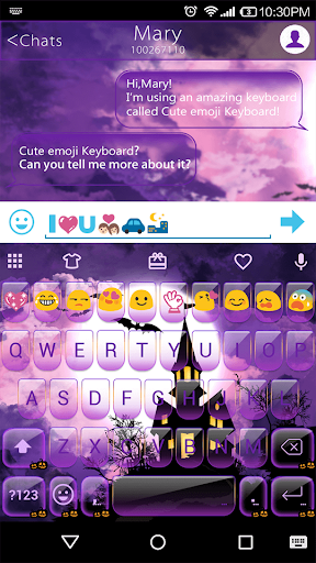 Halloween Emoji Keyboard Theme - Image screenshot of android app